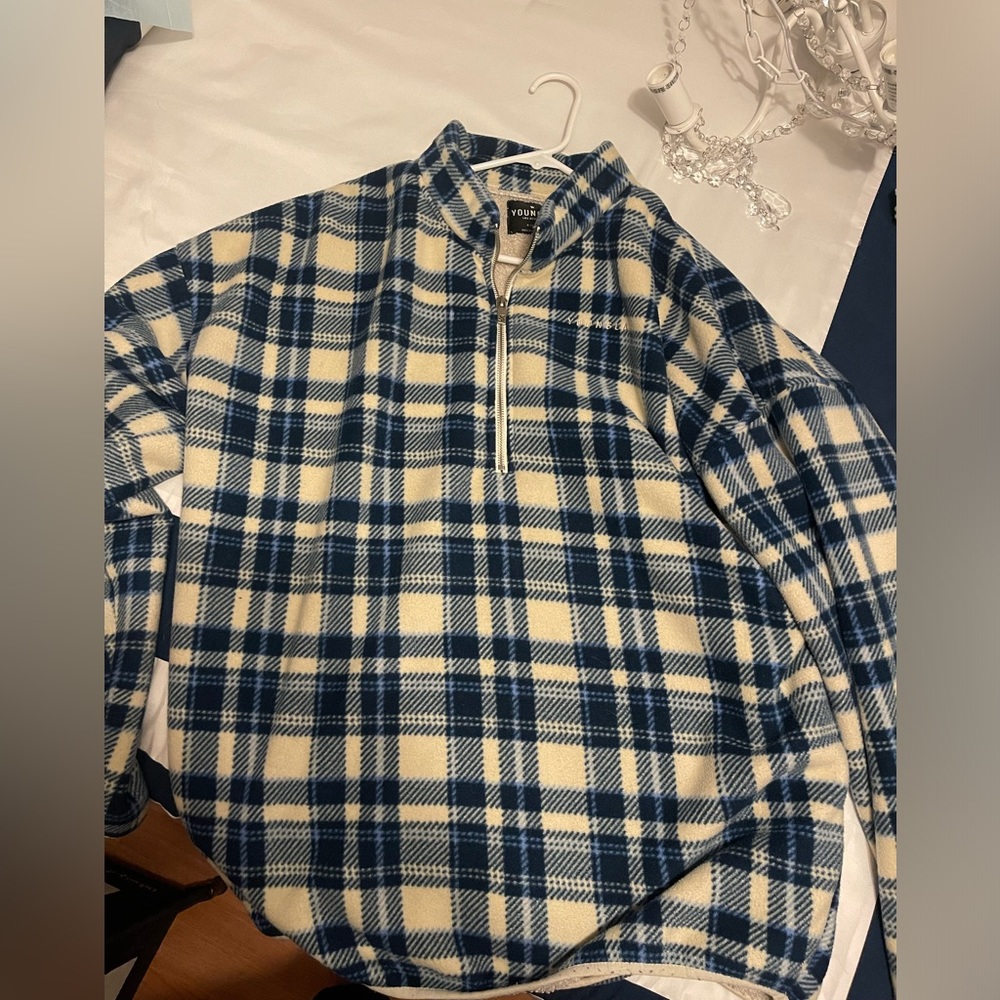 YOUNGLA POLAR BAE QUATER ZIP FLEECE